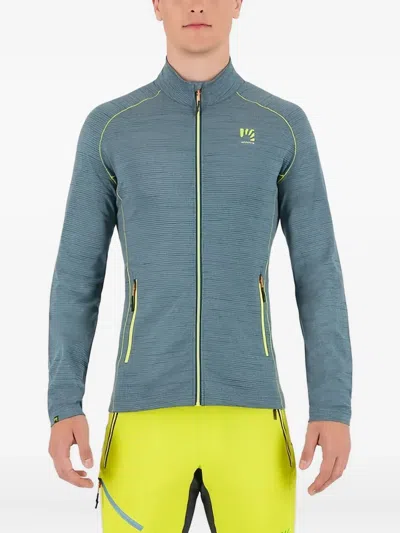 Karpos High-neck Zip-up Jacket In Blue