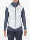 Karpos Hooded Quilted Jacket In Gray