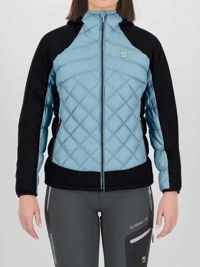 Karpos Lastei Active Plus W Quilt-pattern Hooded Jacket In Blue