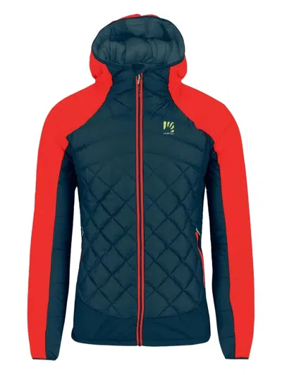 Karpos Lastei Active Plus Quilted Hooded Performance Jacket In Blue