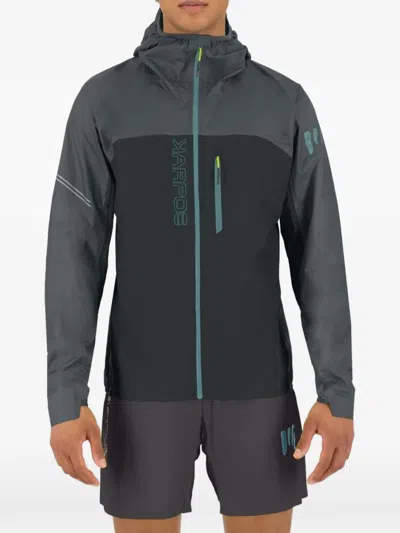 Karpos Lavaredo Rain Evo Hooded Zip-up Jacket In Gray