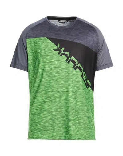 Karpos Man T-shirt Green Size Xxl Polyester, Elastane