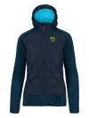 Karpos Quilted Hooded Jacket In Blue