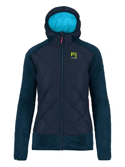 Karpos Quilted Hooded Jacket In Blue