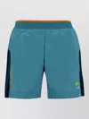 Karpos Technical Shorts Elastic Waistband Contrast Panels In Blue