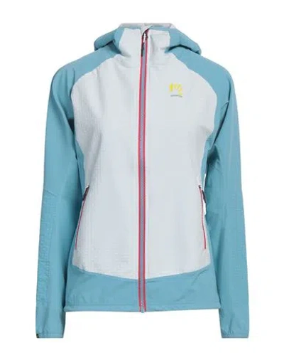 Karpos Woman Jacket Sky Blue Size L Polyester, Elastane, Polyamide, Viscose