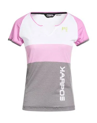 Karpos Woman T-shirt Charcoal Size M Lyocell, Polyester, Elastane In Multi