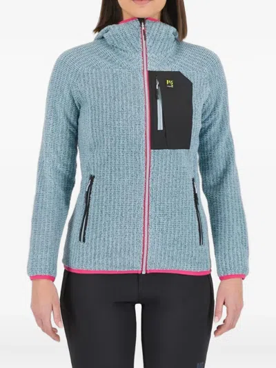 Karpos Cardigan Mit Reissverschluss In Blue