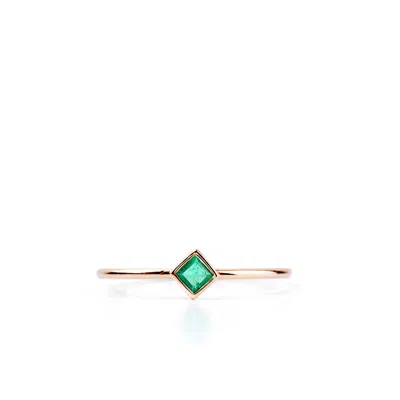 Karrah Jewellery Women's Stunner Emerald Ring - 9k Gold In Yellow