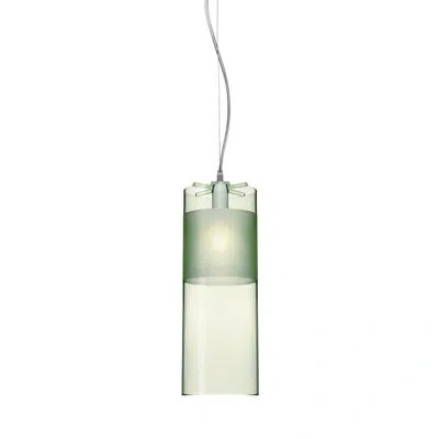Kartell 1 - Light Single Cylinder Pendant In Green