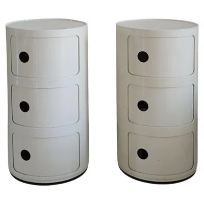 Pre-owned Kartell 1970s Modular Plastic Cabinets By Anna Castelli For  In Gray