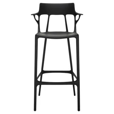 Pre-owned Kartell A.i. Bar Stool In Black By Philippe Starck