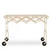 Kartell Battista Mat Folding Trolley In Cream