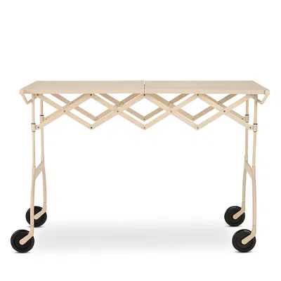 Kartell Battista Mat Folding Trolley In Cream