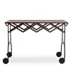 Kartell Battista Mat Folding Trolley In Plum