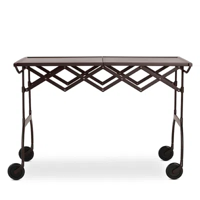 Kartell Battista Mat Folding Trolley In Plum