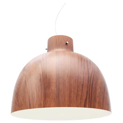 Pre-owned Kartell Bellissima Pendant Light In Wood & White By Ferruccio Laviani