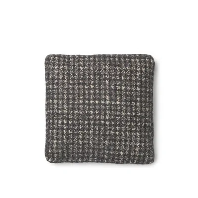 Kartell Betty Houndstooth Square Cushion In Pied De Poule Gray