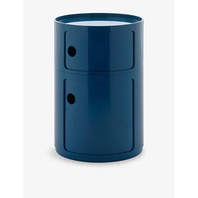 Kartell Blue Componibili Big Tier 2-drawer Storage Unit 61.5cm