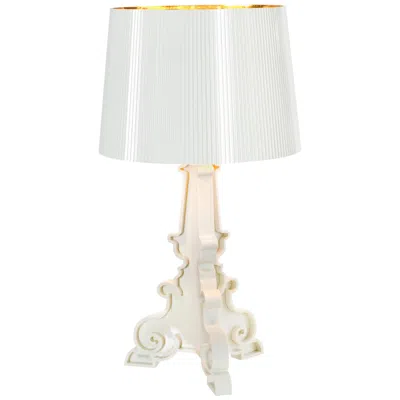 Pre-owned Kartell Bourgie Lamp In White And Gold By Ferruccio Laviani