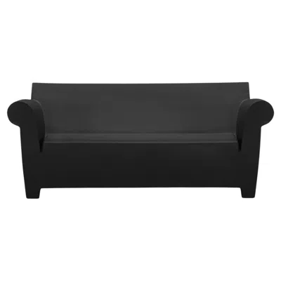 Pre-owned Kartell Bubble Club 2-seat Sofa In Black By Philippe Starck