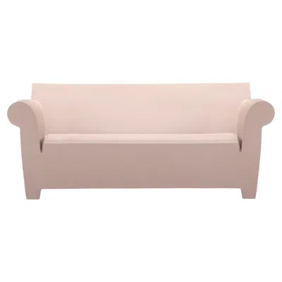 Pre-owned Kartell Bubble Club 2-seat Sofa In Powder By Philippe Starck In Sand