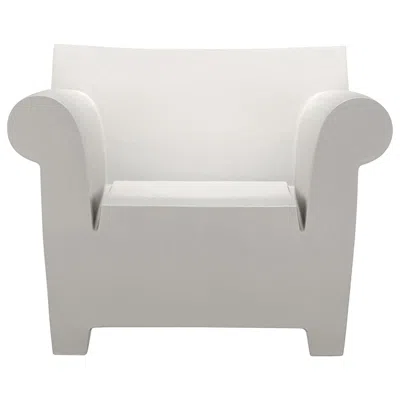 Pre-owned Kartell Bubble Club Armchair In Zinc White By Philippe Starck