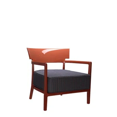 Kartell Cara Patio Chair With Cushions In Rusty,rusty,blue