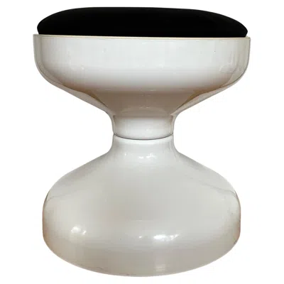 Pre-owned Kartell Castiglioni Rochetto White Plastic Stool Or Table By , Italian Midcentury