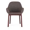 Kartell Clap Dining Chair In Brown