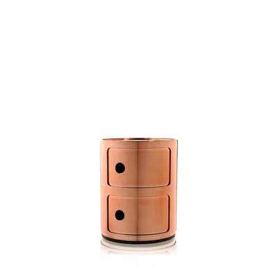 Kartell Componibili 2 Tier Storage Tower In Copper