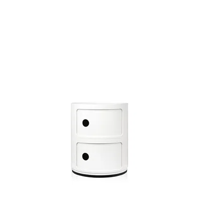 Kartell Componibili 2 Tier Storage Tower In White