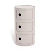 Kartell Componibili Bio 3 Tier Storage Tower In Cream