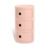 Kartell Componibili Bio 3 Tier Storage Tower In Pink