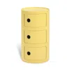 Kartell Componibili Bio 3 Tier Storage Tower In Yellow