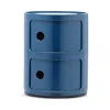 Kartell Componibili Colors 2 Tier Storage Tower In Blue