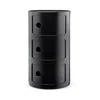 Kartell Componibili Colors 3 Tier Storage Tower In Black