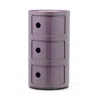 Kartell Componibili Colors 3 Tier Storage Tower In Purple