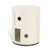 Shop Kartell Componibili Recycled 2 Tier Storage Tower In White