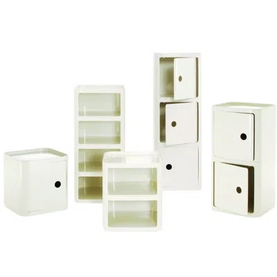 Kartell Componibili Stacking Units - No Door In White