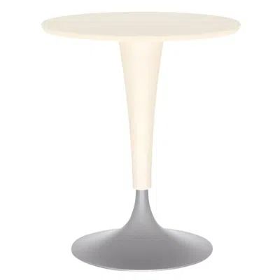 Pre-owned Kartell Dr. Na Table In Wax White By Philippe Starck