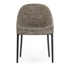 Kartell Eleganza Ela Dining Chair, Black Legs In Dove Gray