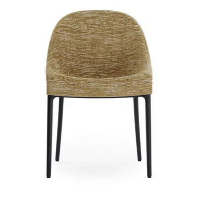 Kartell Eleganza Ela Dining Chair, Black Legs In Mustard