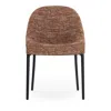 Kartell Eleganza Ela Dining Chair, Black Legs In Rust