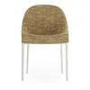 Kartell Eleganza Ela Dining Chair, White Legs In Mustard