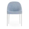 Kartell Eleganza Ela Dining Chair, White Legs In Sky Blue