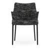 Kartell Eleganza Nia Melange Armchair, Black Legs In Black