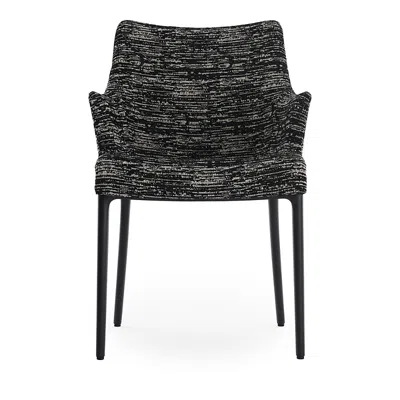 Kartell Eleganza Nia Melange Armchair, Black Legs