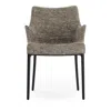 Kartell K Waiting Curved Armchair In Boucle Blue