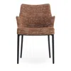 Kartell Eleganza Nia Melange Armchair, Black Legs In Rust